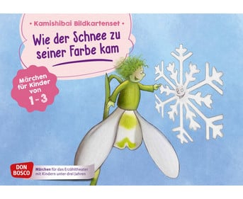 Wie der Schnee zu seiner Farbe kam Kamishibai Bildkartenset für U3