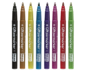 Glitzermarker 8 Farben