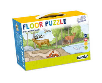 beleduc Bodenpuzzle Wald 4er Set