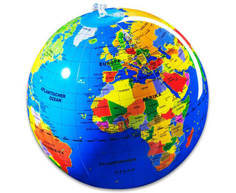 Aufblasbarer Globus Die Welt