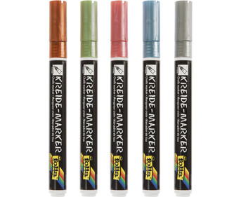 Kreidemarker Metallic Effects 5er Set