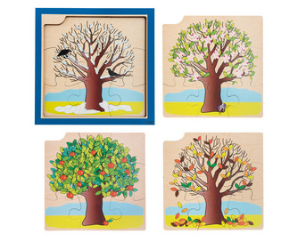 Jahreszeiten Puzzle Baum
