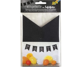 Wimpelkette aus Tafelfolie