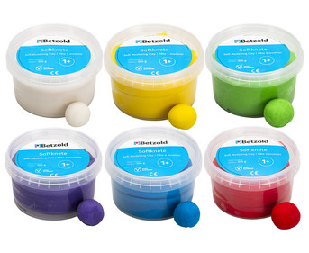 Betzold Softknete 6 Farben je 500 g