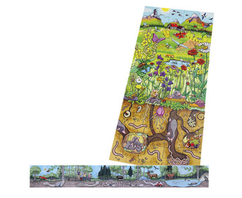 beleduc Bodenpuzzle Set Wald und Blumenwiese