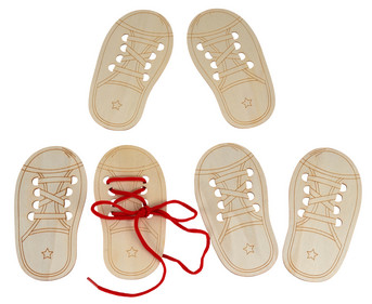 Fädelschuh inkl Schnüre 6er Set