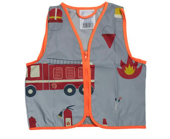 Korntex® Kinder Warnweste Feuerwehr silber/orange