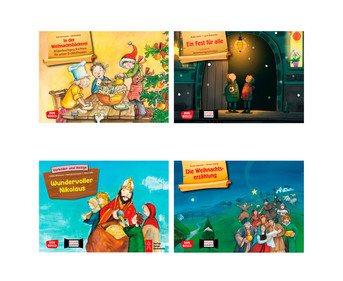 Kamishibai Bildkarten Weihnachten 4er Set