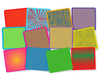 Rubbelplatten Pop Art 12 Stück