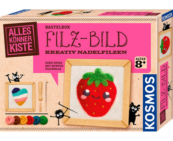 KOSMOS Bastelbox Filz Bild Kreativ Nadelfilzen