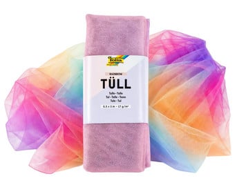 folia Tüllstoff Regenbogen 0 5 x 3 m