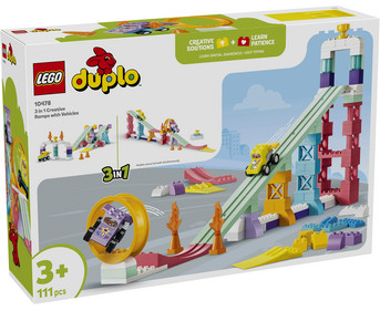 LEGO® DUPLO® Kreative Sprungschanzen mit kleinen Flitzern 3 in 1 Set
