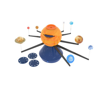 Sonnensystem Modell mit Projektor