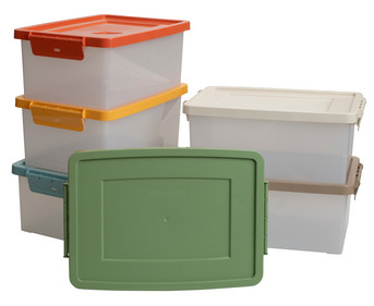 Betzold Aufbewahrungsbox 16 x 39 5 x 27 5 cm weiß transparent Naturfarben