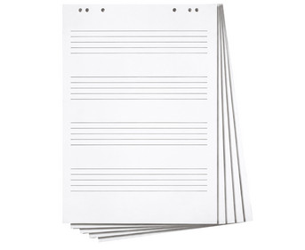 Betzold Flipchart Block mit Notenlinien