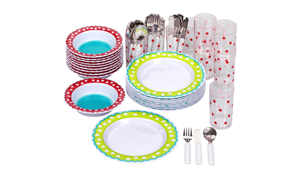 Betzold Kindergarten-Geschirr-Set, 60-teilig